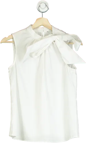 LK Bennett White TW Freud Sleeveless Top UK 6
