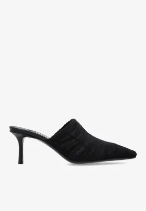 Lotta 65 Ruched Tulle Mules