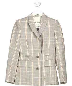 Maje Grey Checked Suit Jacket UK 8
