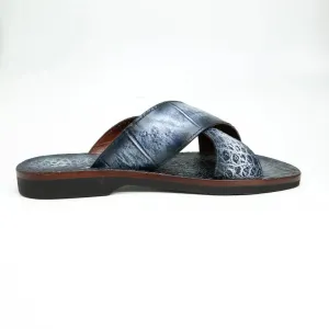 Marco Di Milano Elios in Newspaper Alligator Sandals