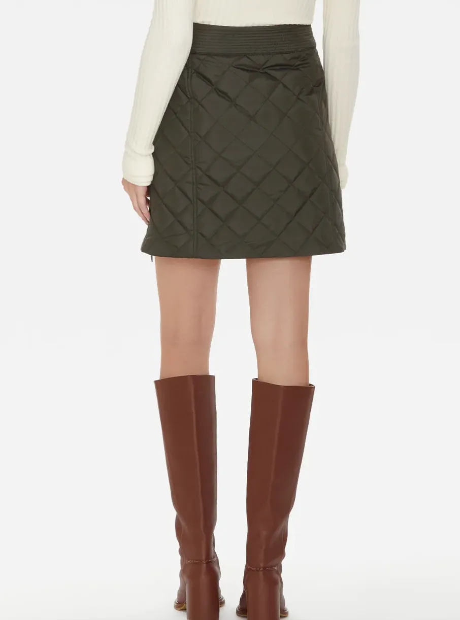 Marie Oliver - Jette Quilted Mini Skirt - Army
