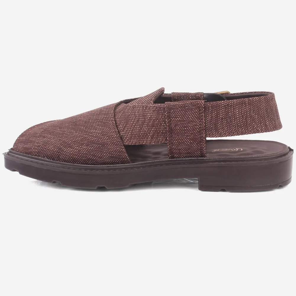 Men's "SIDIQ" Leather Flat Peshawari Sandals