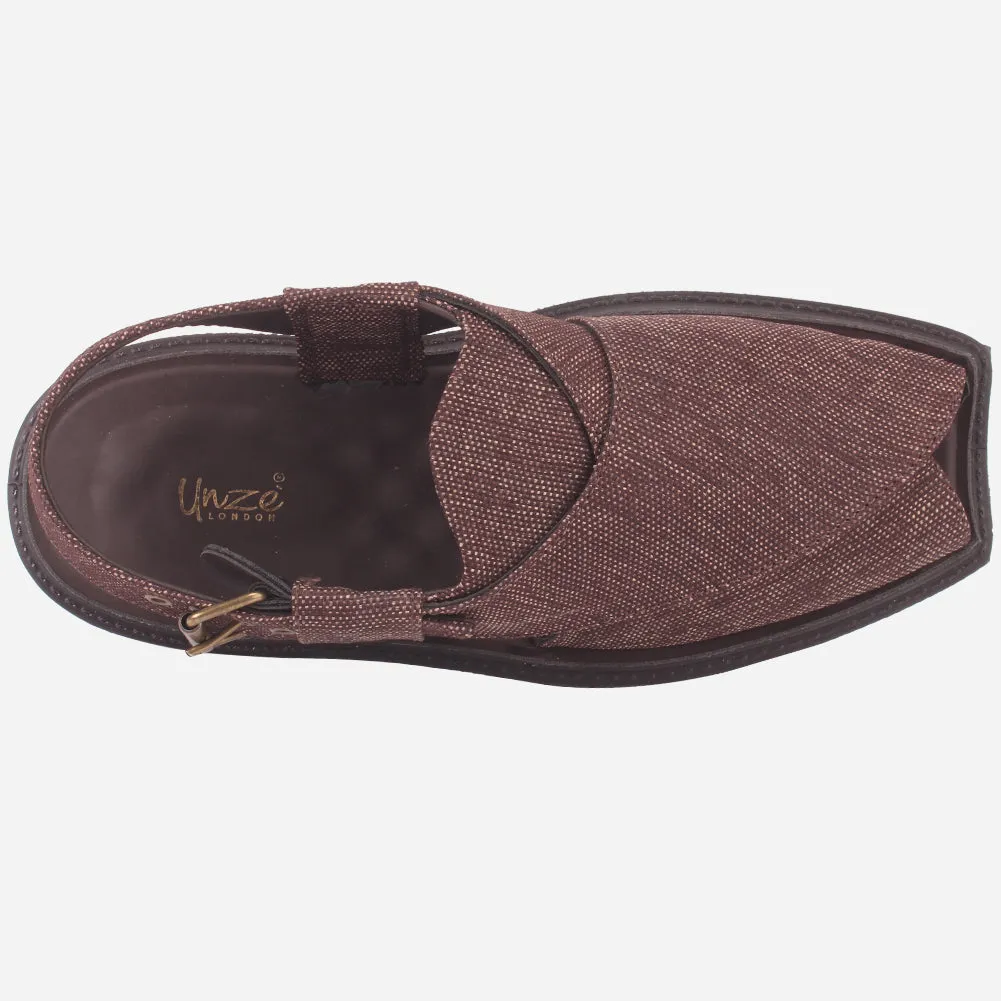 Men's "SIDIQ" Leather Flat Peshawari Sandals