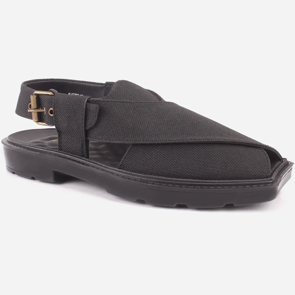 Men's "SIDIQ" Leather Flat Peshawari Sandals