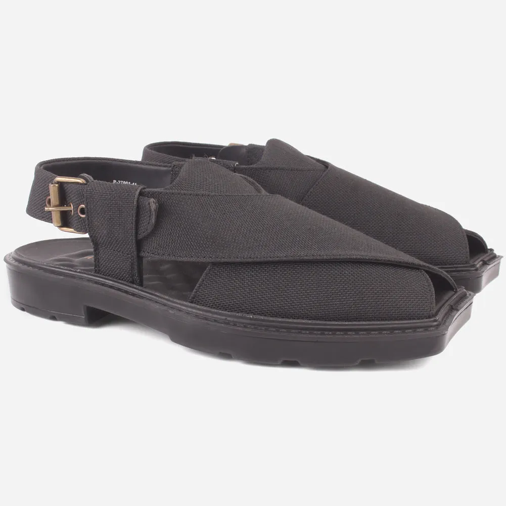 Men's "SIDIQ" Leather Flat Peshawari Sandals