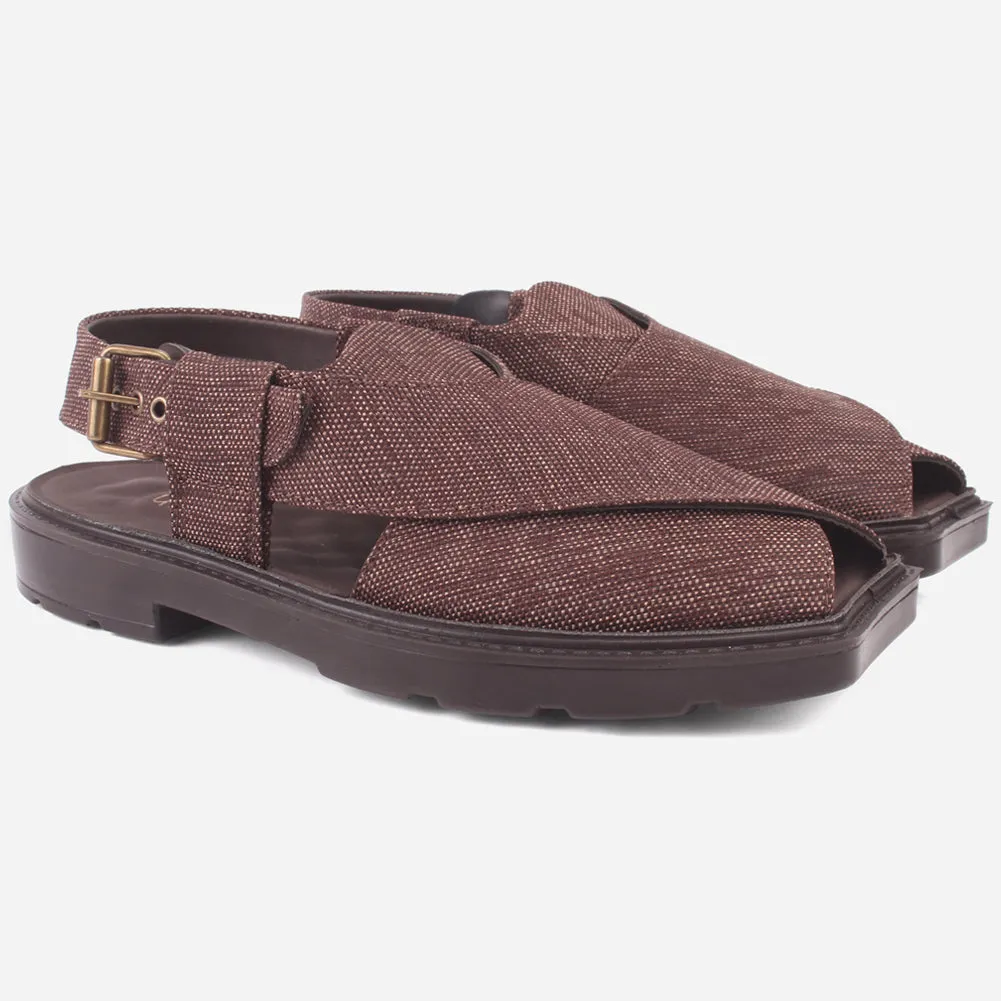 Men's "SIDIQ" Leather Flat Peshawari Sandals