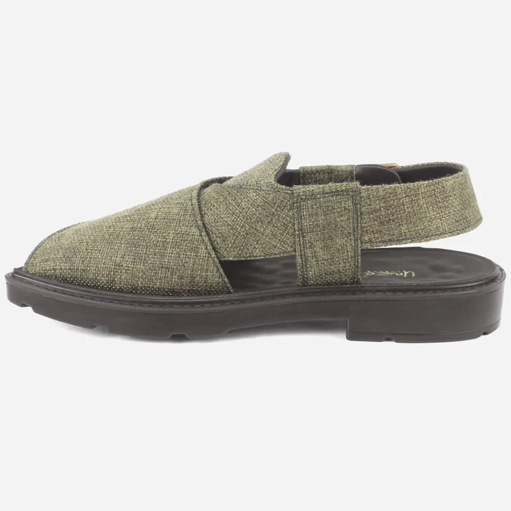 Men's "SIDIQ" Leather Flat Peshawari Sandals
