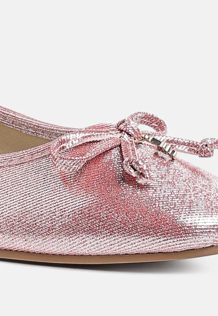 Metallic Ballet Flats By MODE