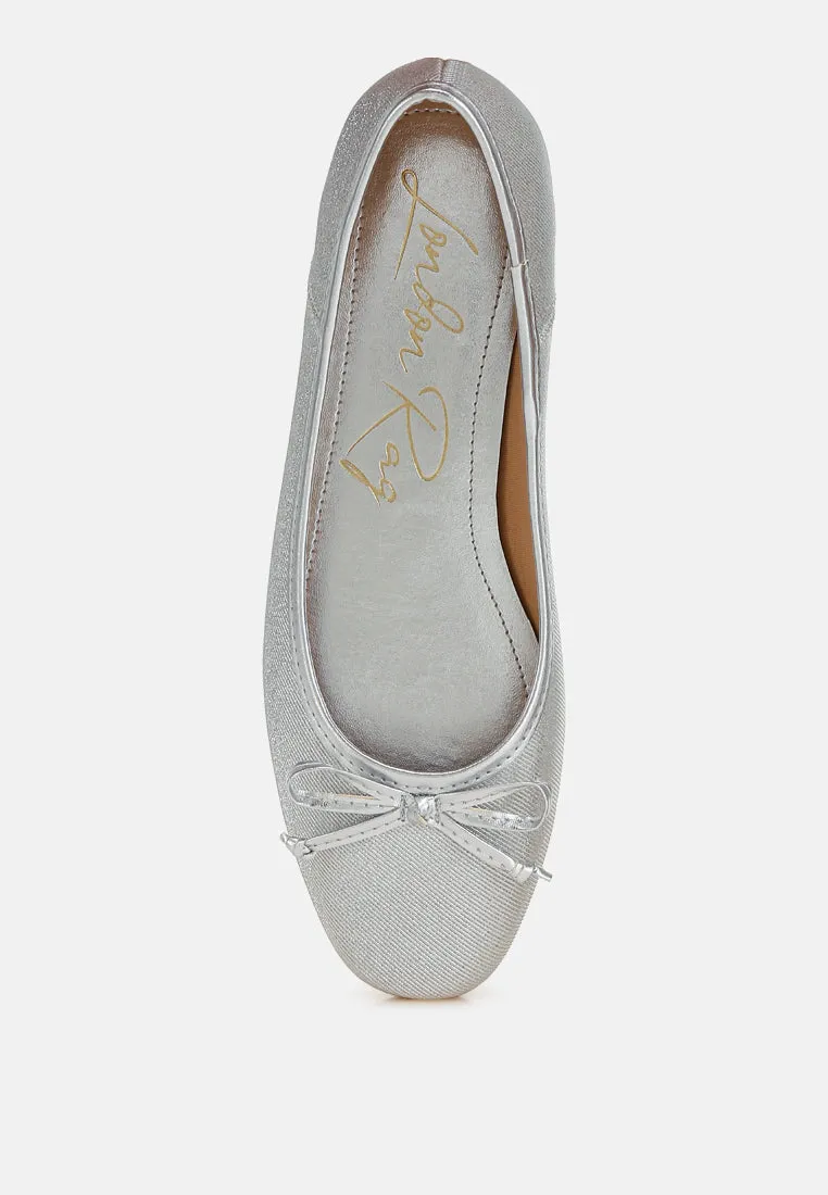 Metallic Ballet Flats By MODE