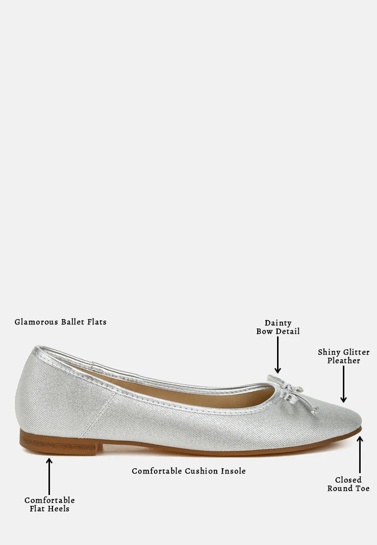 Metallic Ballet Flats By MODE