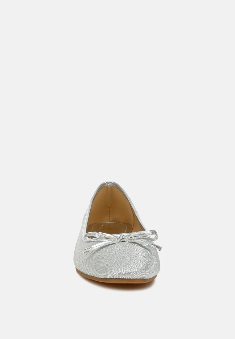Metallic Ballet Flats By MODE