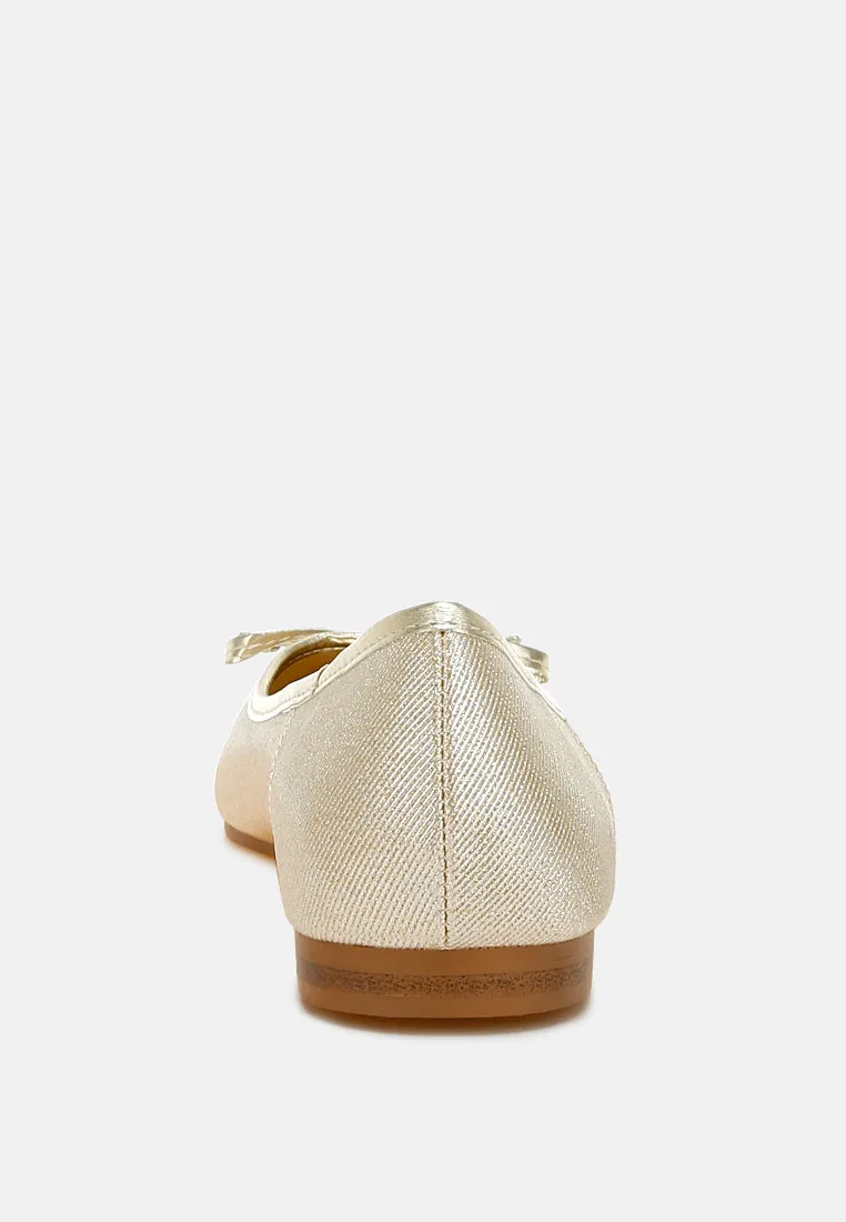 Metallic Ballet Flats By MODE