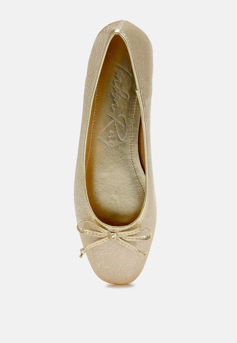 Metallic Ballet Flats By MODE