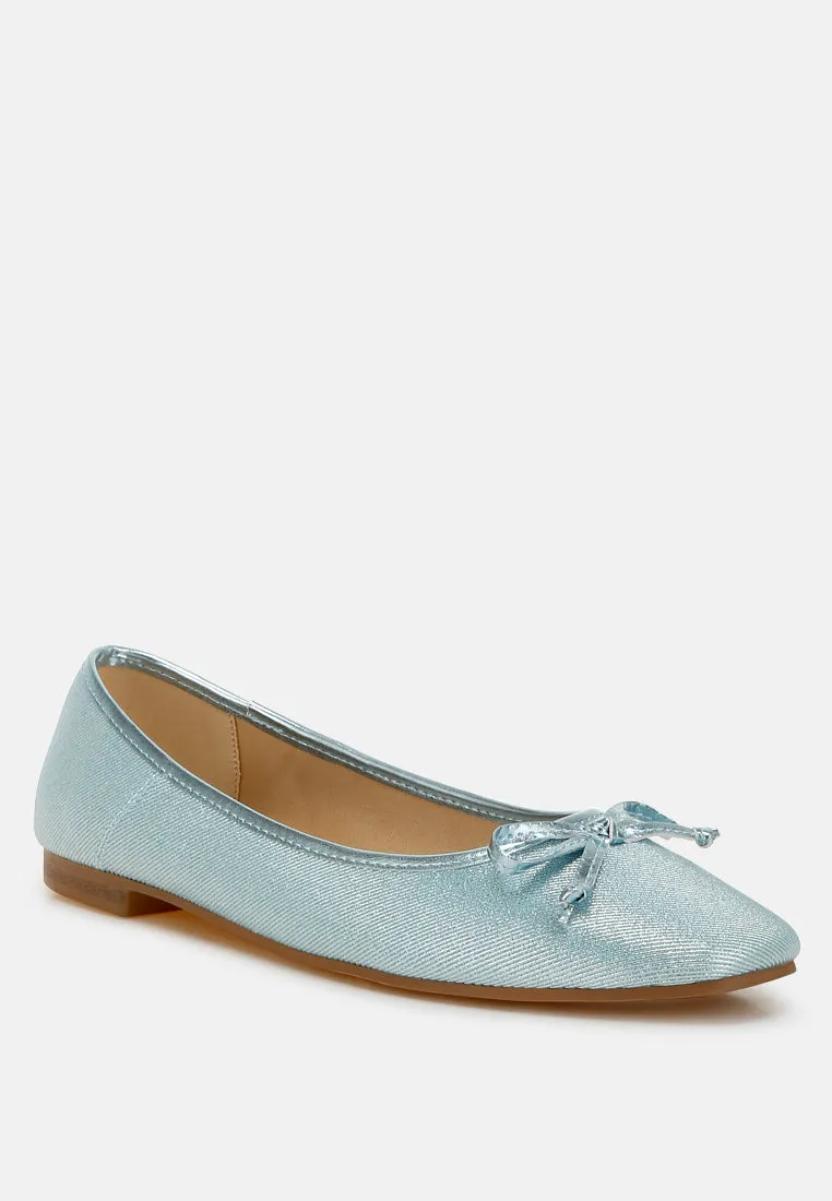 Metallic Ballet Flats By MODE