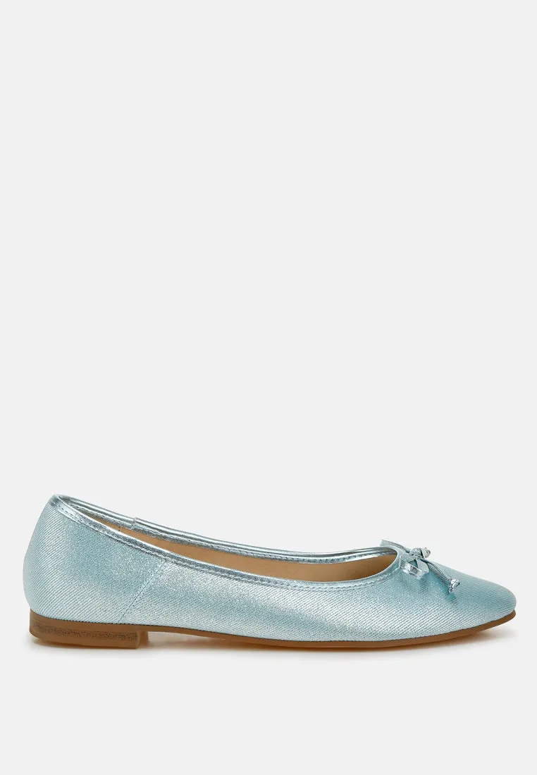 Metallic Ballet Flats By MODE