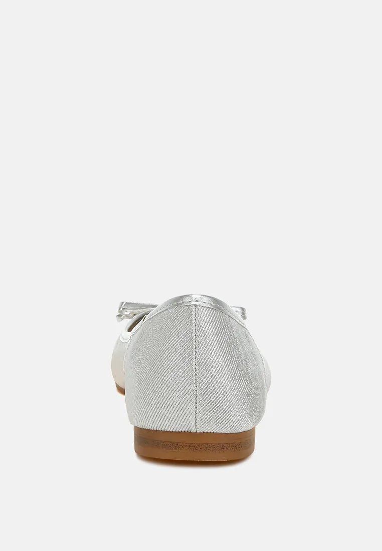 Metallic Ballet Flats By MODE
