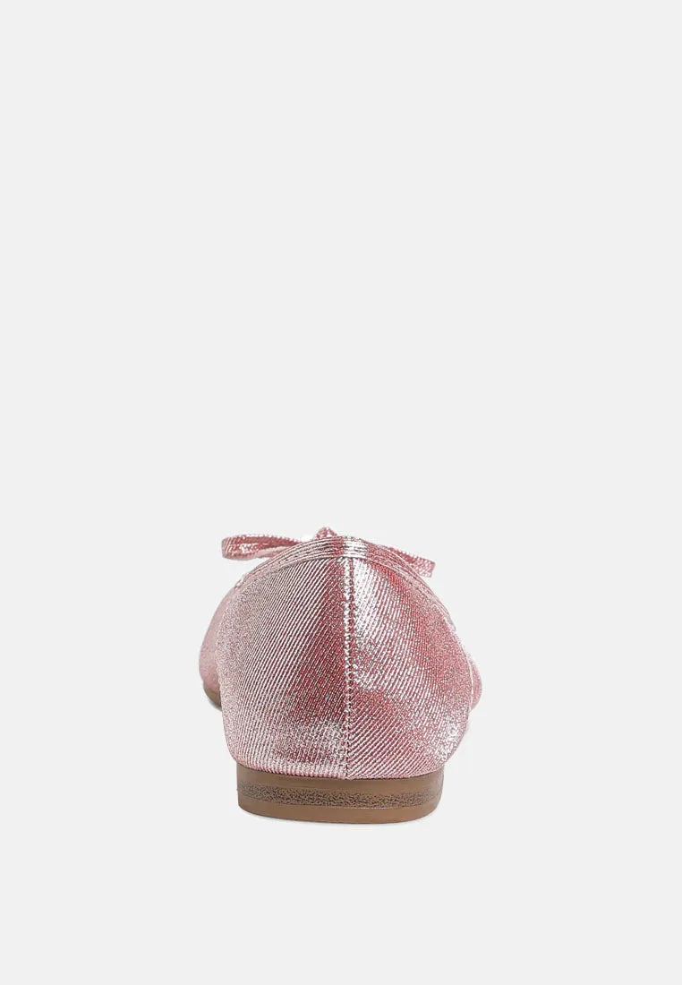 Metallic Ballet Flats By MODE