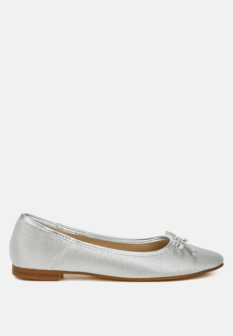 Metallic Ballet Flats By MODE