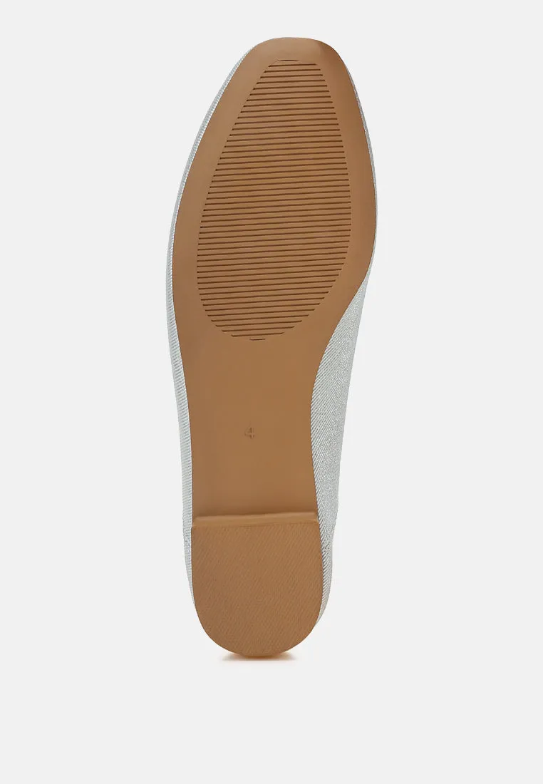 Metallic Ballet Flats By MODE