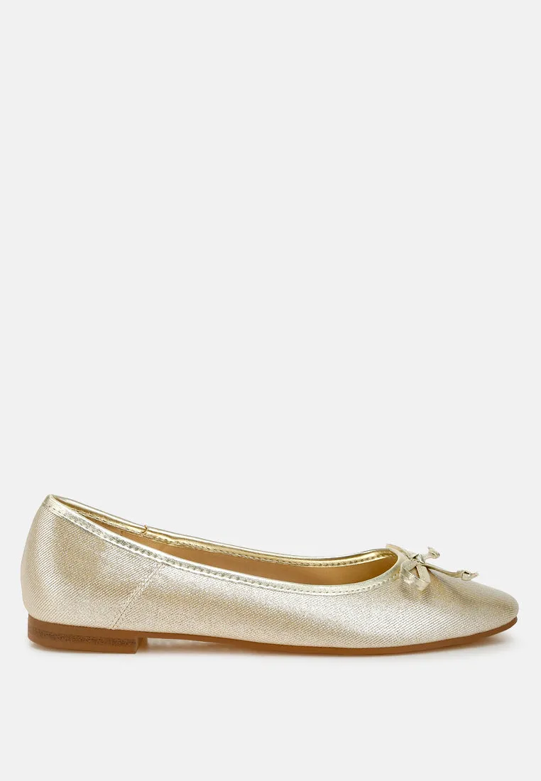 Metallic Ballet Flats By MODE