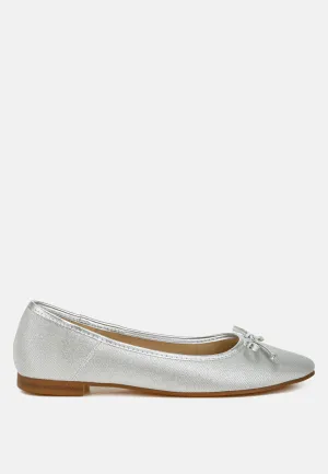 Metallic Ballet Flats By MODE