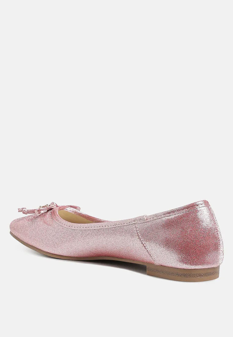 Metallic Ballet Flats By MODE
