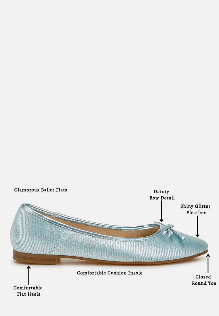 Metallic Ballet Flats By MODE