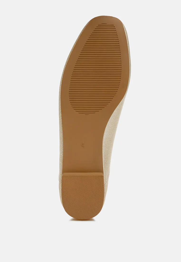 Metallic Ballet Flats By MODE