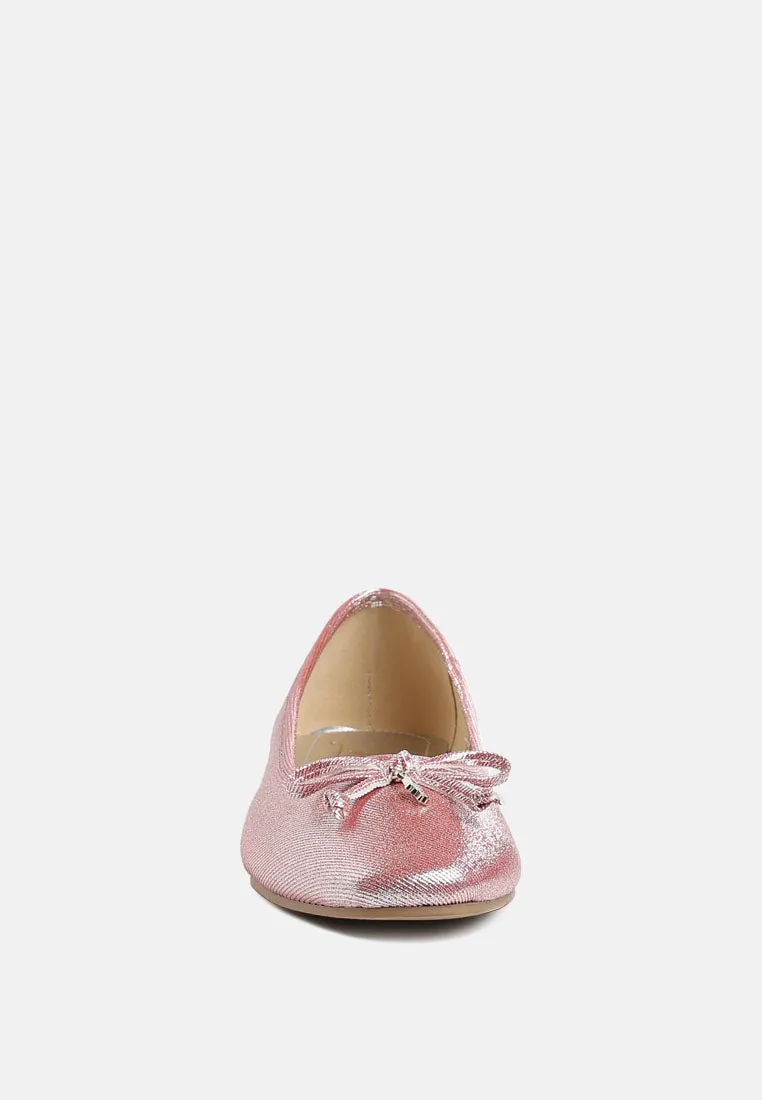 Metallic Ballet Flats By MODE