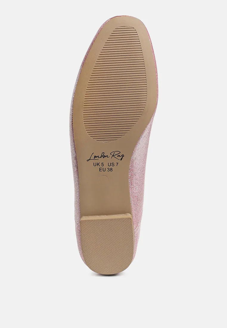 Metallic Ballet Flats By MODE
