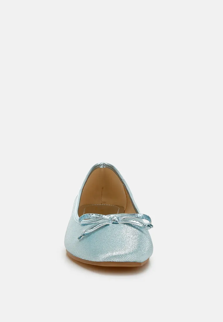 Metallic Ballet Flats By MODE