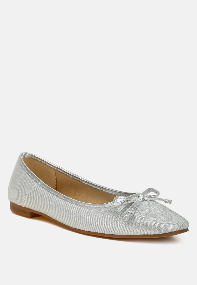 Metallic Ballet Flats By MODE