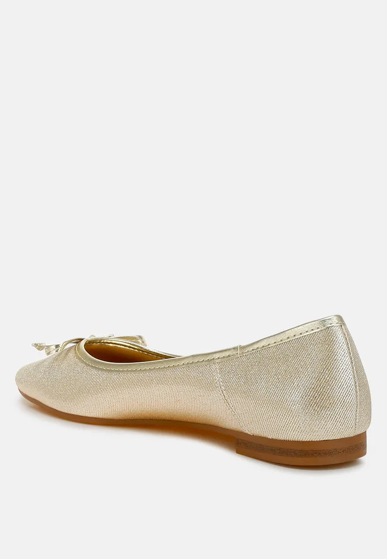 Metallic Ballet Flats By MODE