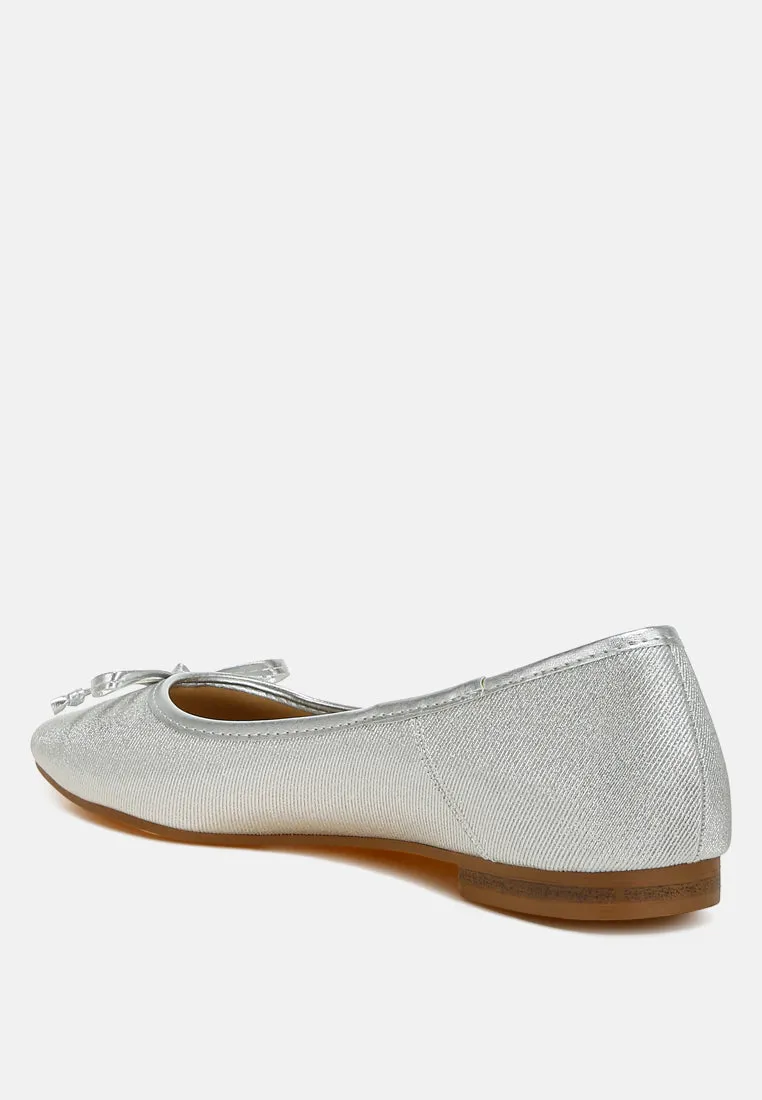 Metallic Ballet Flats By MODE