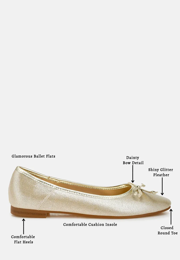 Metallic Ballet Flats By MODE
