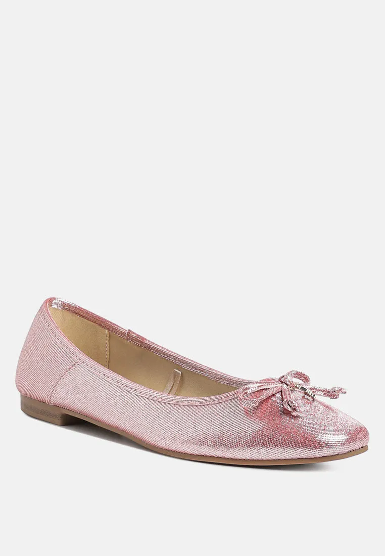 Metallic Ballet Flats By MODE