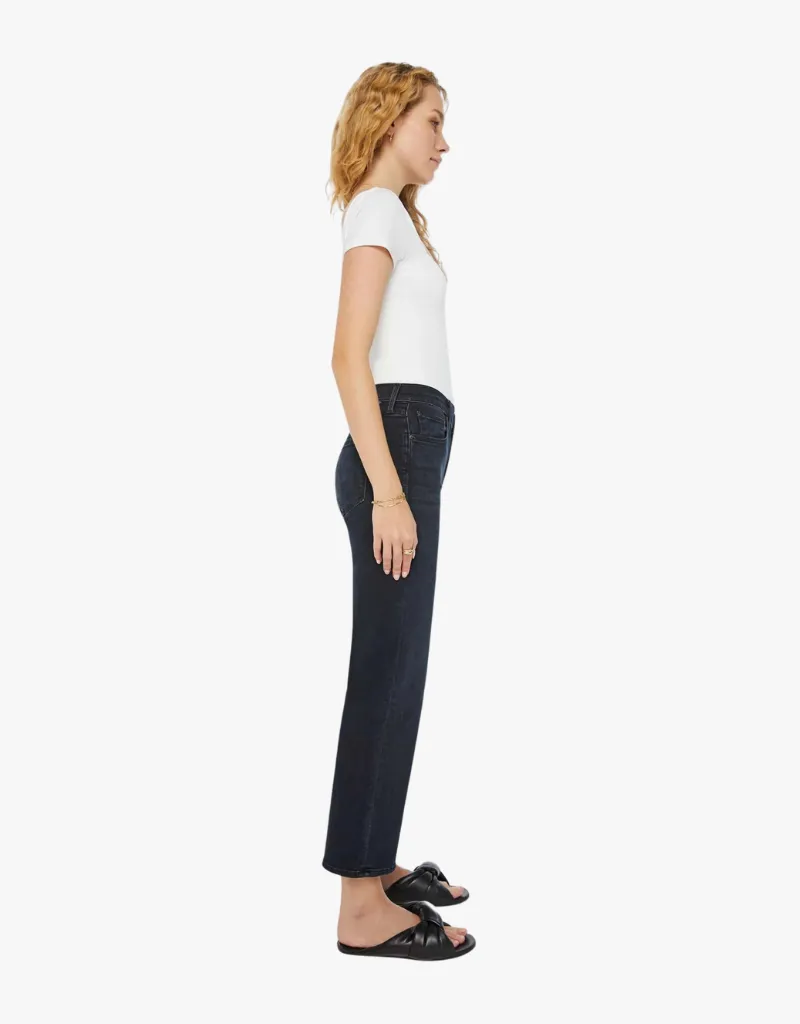 Mother The Mid Rise Rambler Zip Ankle Jeans in Night in Venice