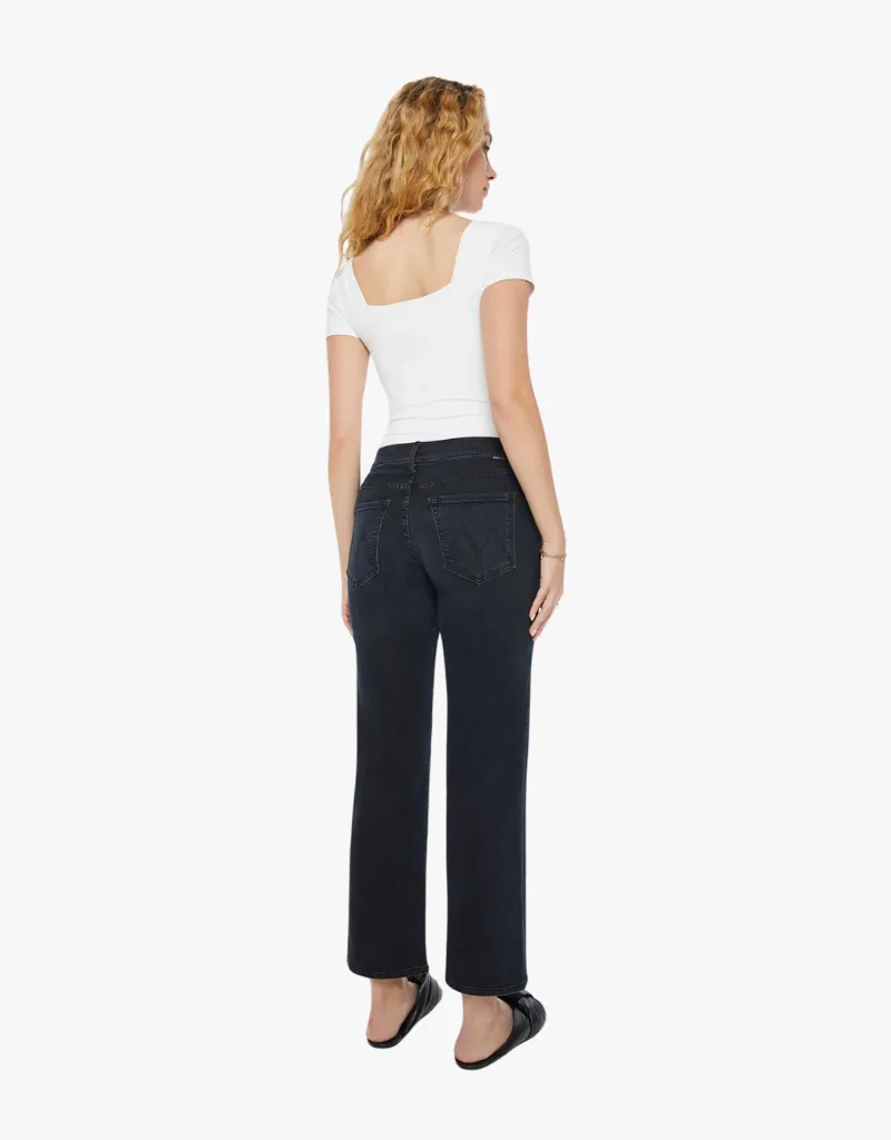 Mother The Mid Rise Rambler Zip Ankle Jeans in Night in Venice