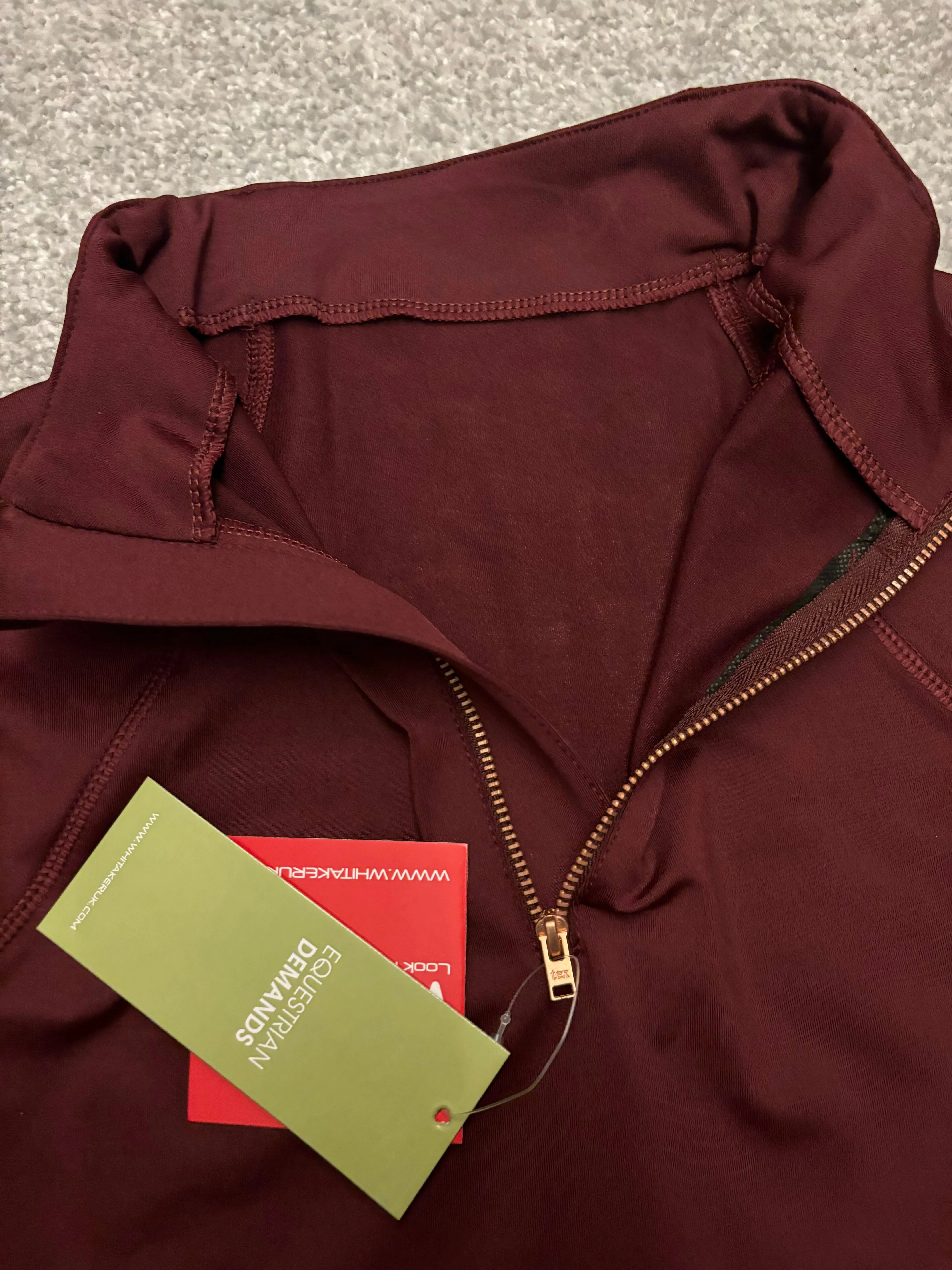 New John Whittaker burgundy thick base layer size 14/16 ❣️