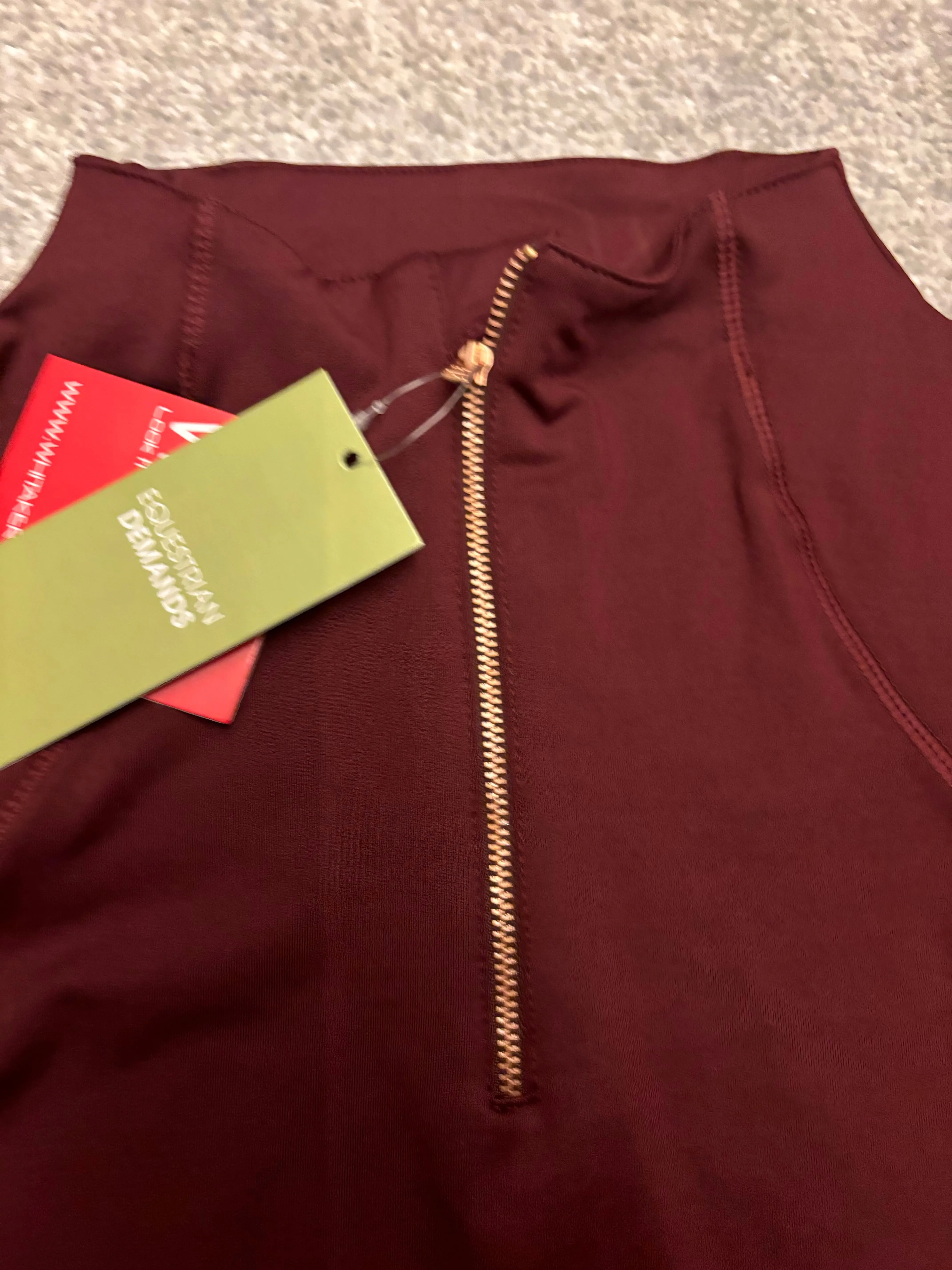New John Whittaker burgundy thick base layer size 14/16 ❣️