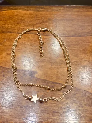 New Multilayers Gold Plated Star Charm Anklet for Women Girls Bohemian Beach Ankle Chain Bracelet Foot Jewelry