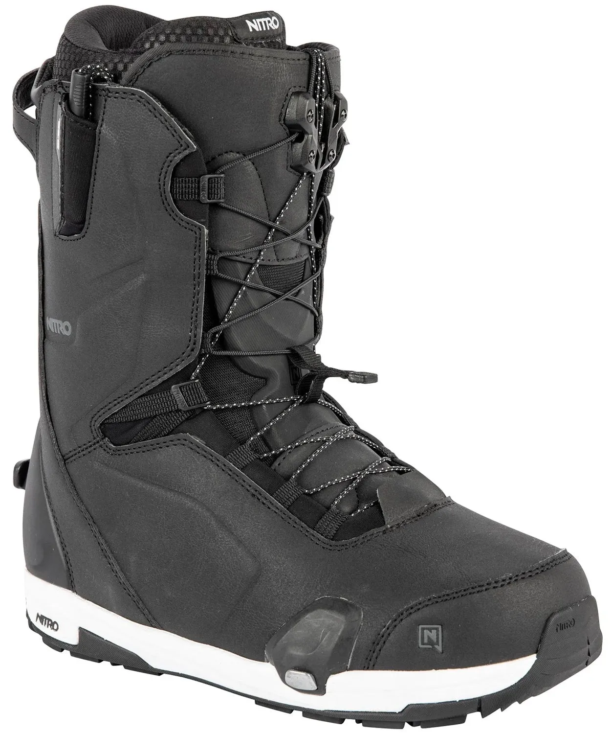 Nitro Profile TLS Step On Mens Snowboard Boots Black