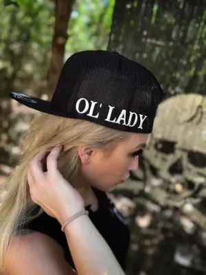 OL' LADY SIDE STYLE BLACK HAT