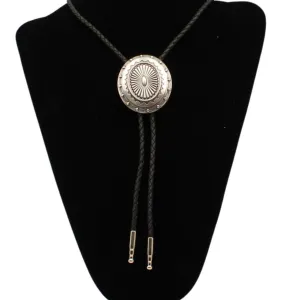 Oval Western Concho Bolo Tie