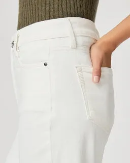 Paige- Anessa Light Ecru High Waist Ankle Wide Leg