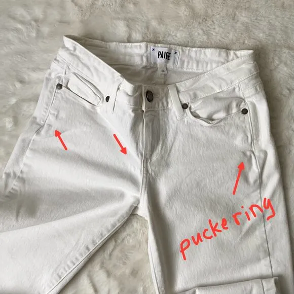 PAIGE Kylie Crop White Jeans