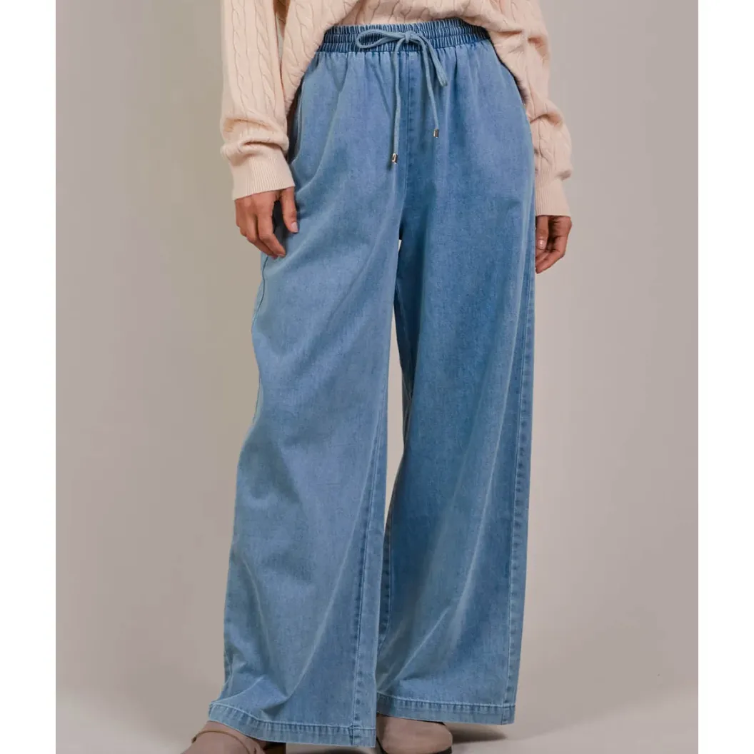 Pepi Wide Denim Pants