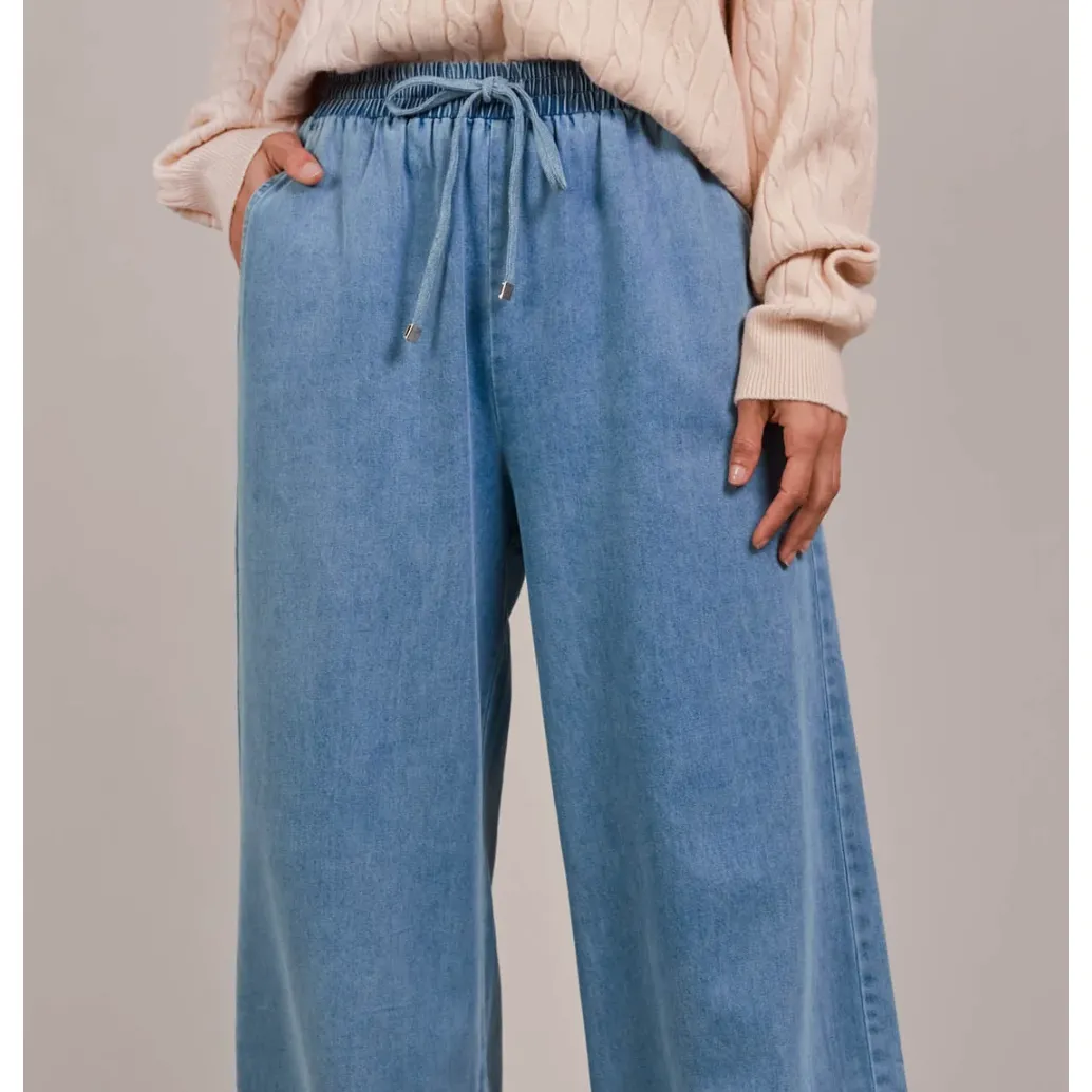 Pepi Wide Denim Pants