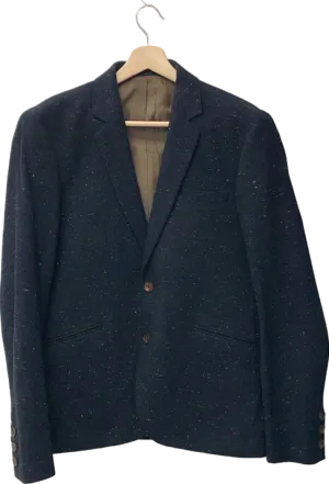 Percival Black Speckled Blazer UK 36