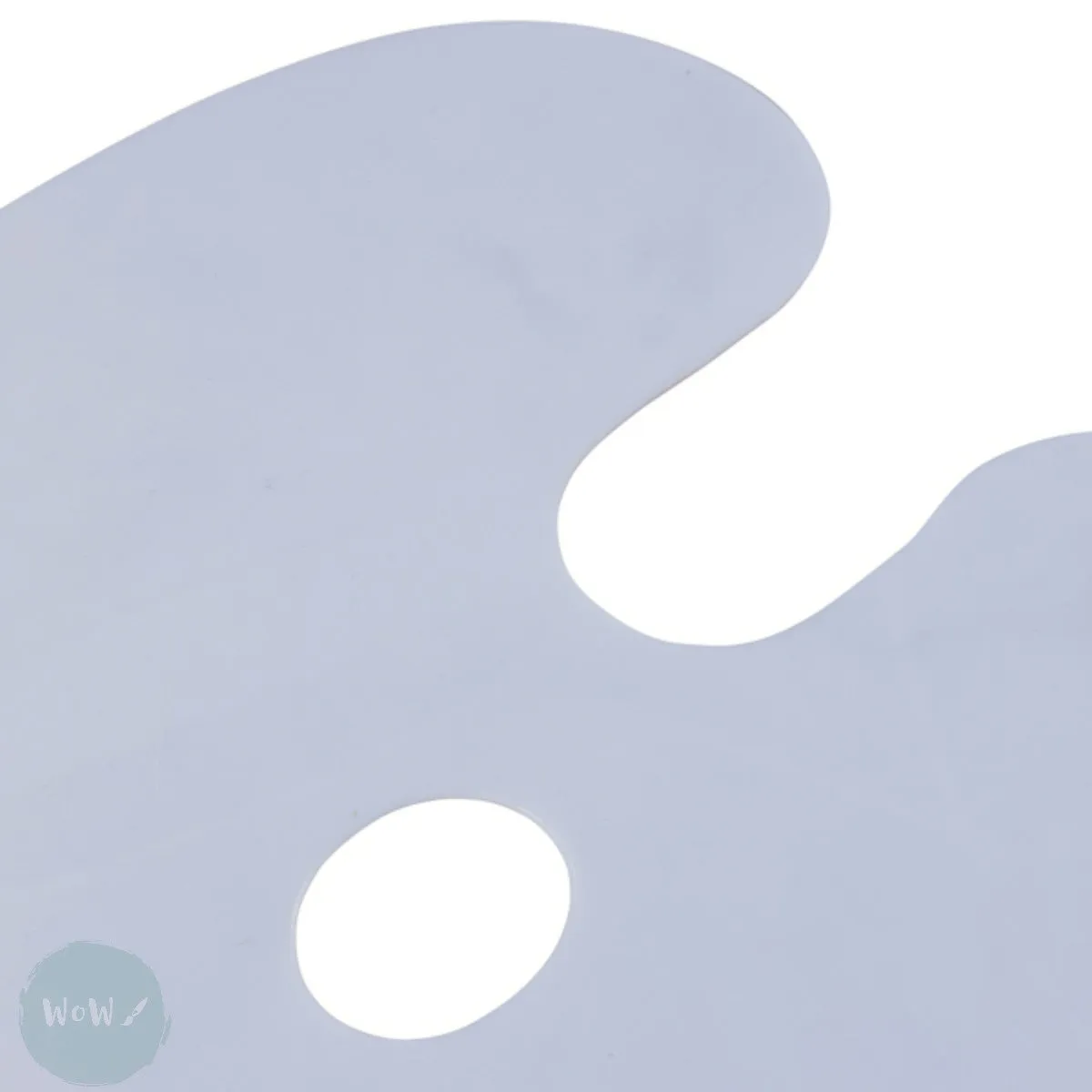 Plastic Palette- White, Flat, Oval 330 x 250mm
